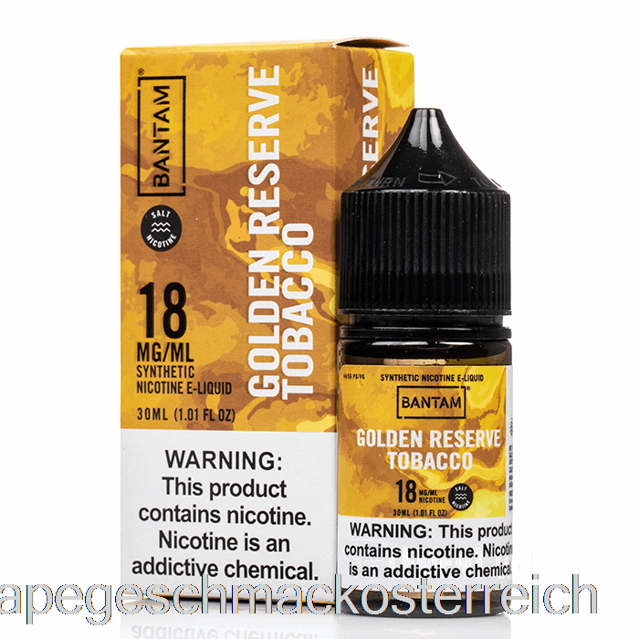 Golden Reserve Tabak – Bantamsalze – 30 Ml, 18 Mg Vape-Geschmack